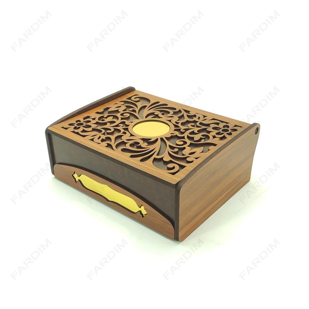 طرح برش لیزری جعبه هدیه و پذیرایی کد A132300